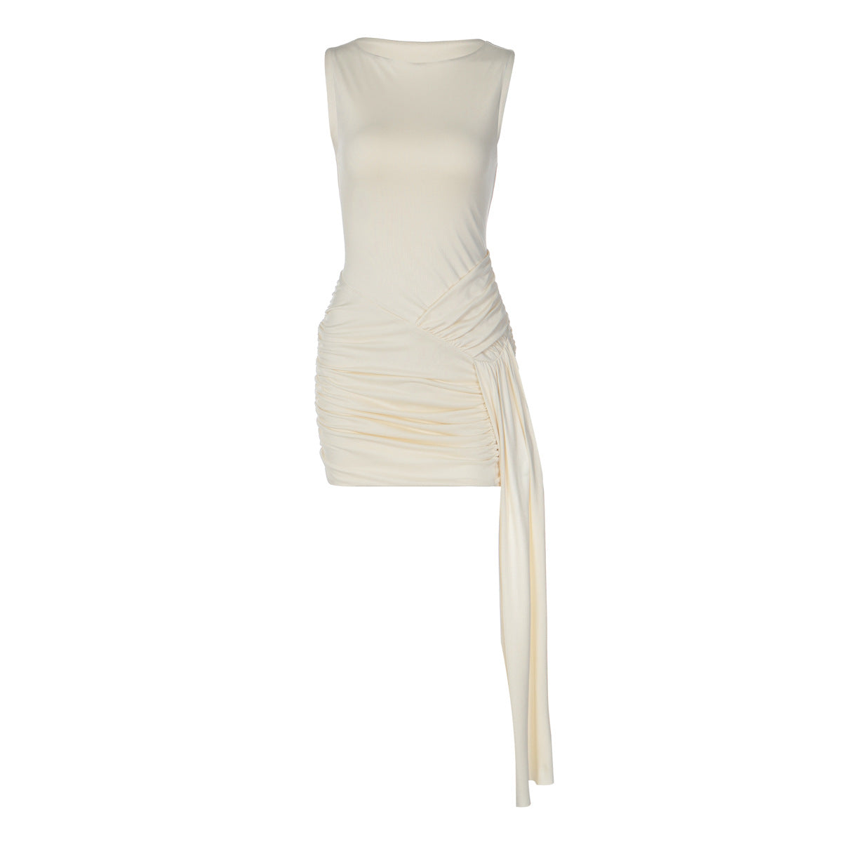 Vest-style Short Patchwork Ribbon Dress