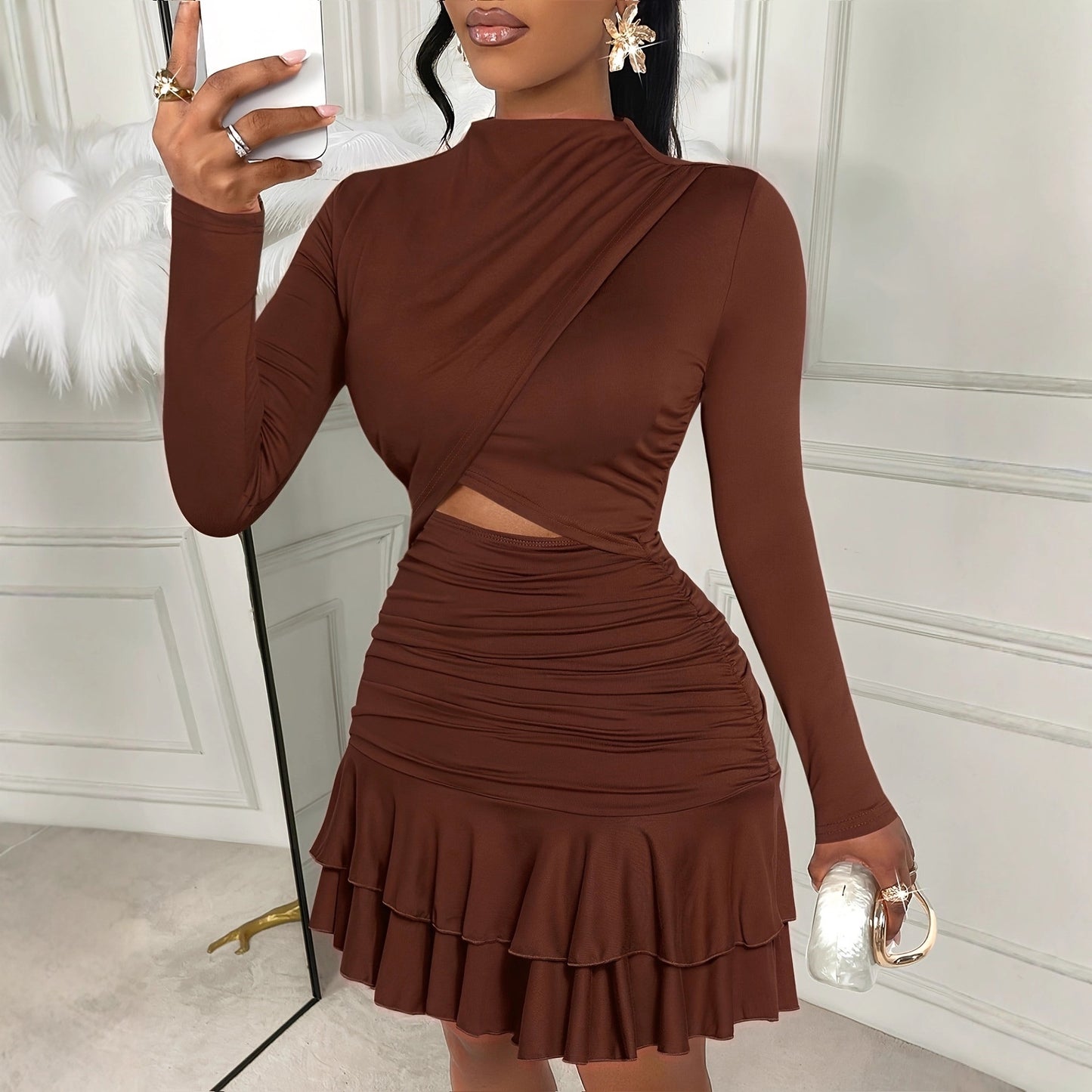 Autumn New Arrival Tight-Fitting Sexy Long-Sleeve Dress