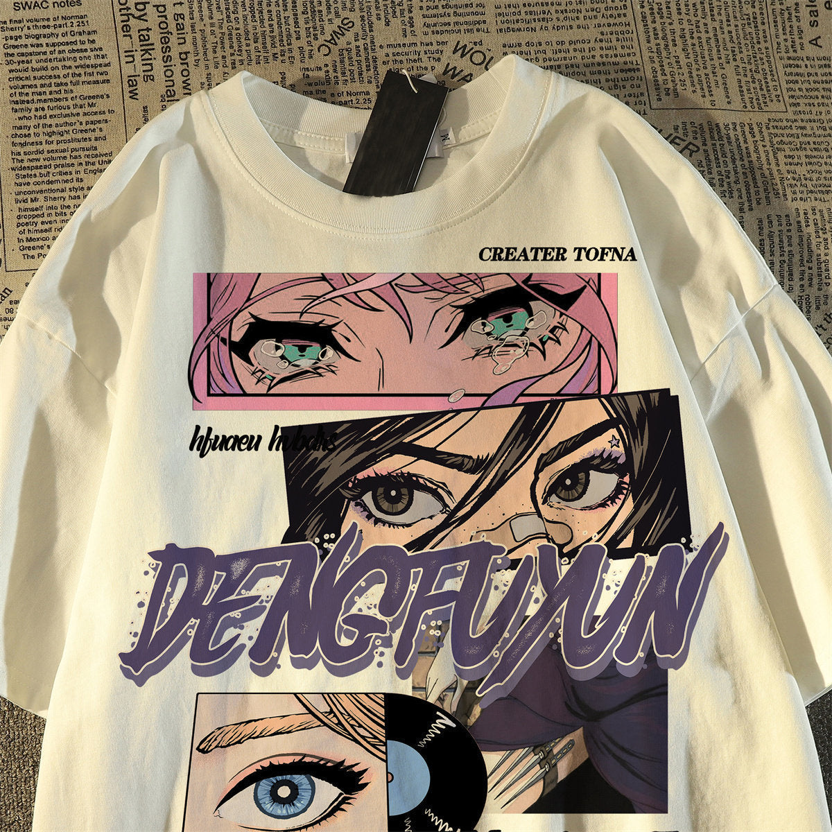 Men's Loose-fit Printed Short-sleeve T-shirt