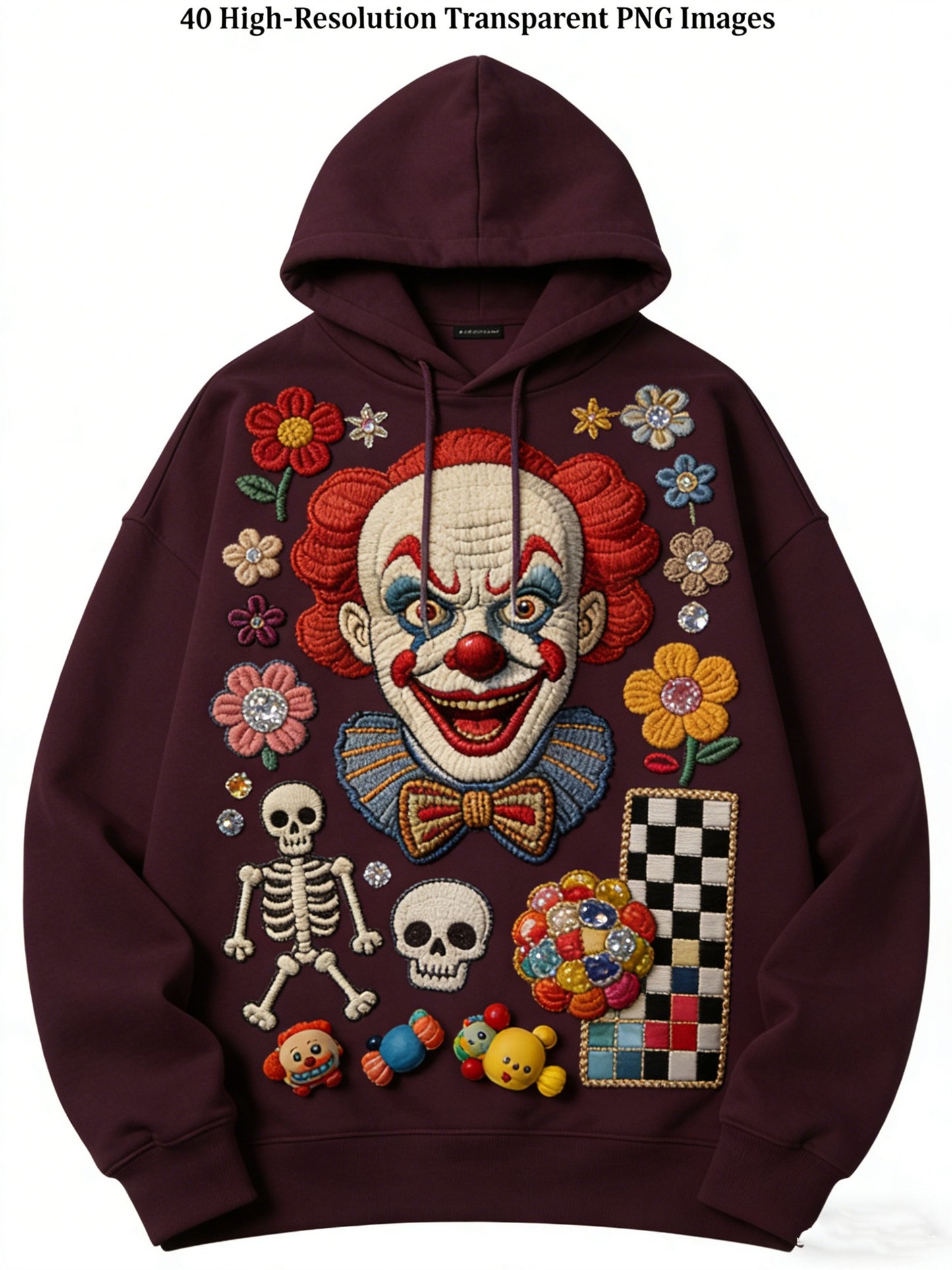 Fashion Casual Printed Polyester Sweater