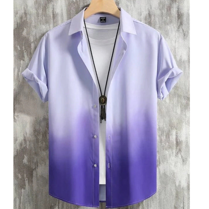 Men's Shirt Hot Sale In Hot-selling Floral-print Hawaiian Beach Degrees