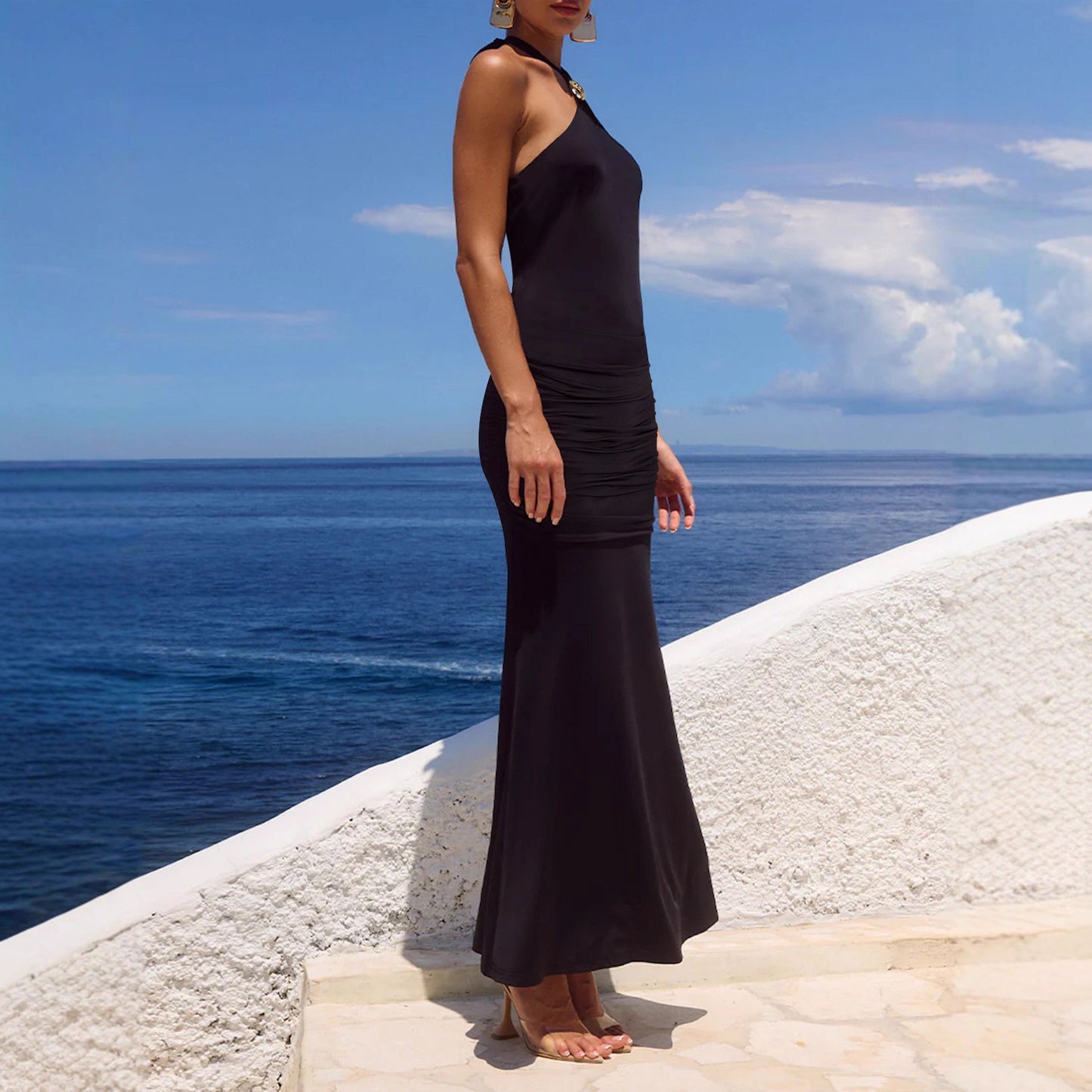 Fashionable Sexy Backless Lace-Up Dress For Women