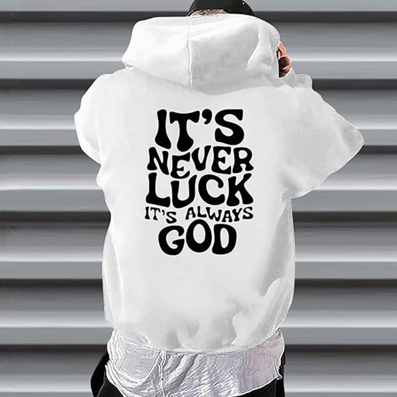 Fashionable Printed Casual Loose-Fit Hoodie For Men