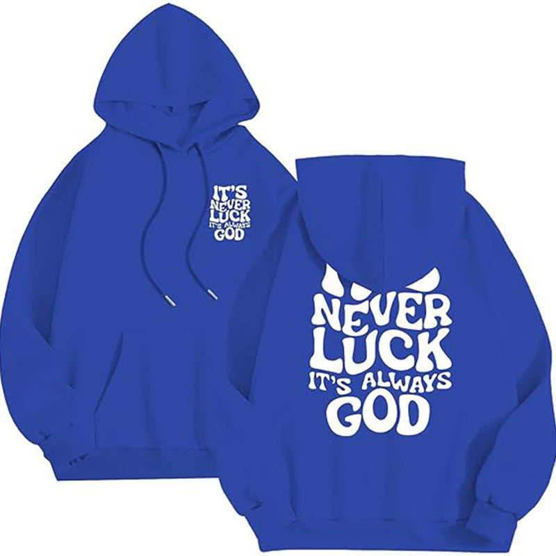 Fashionable Printed Casual Loose-Fit Hoodie For Men