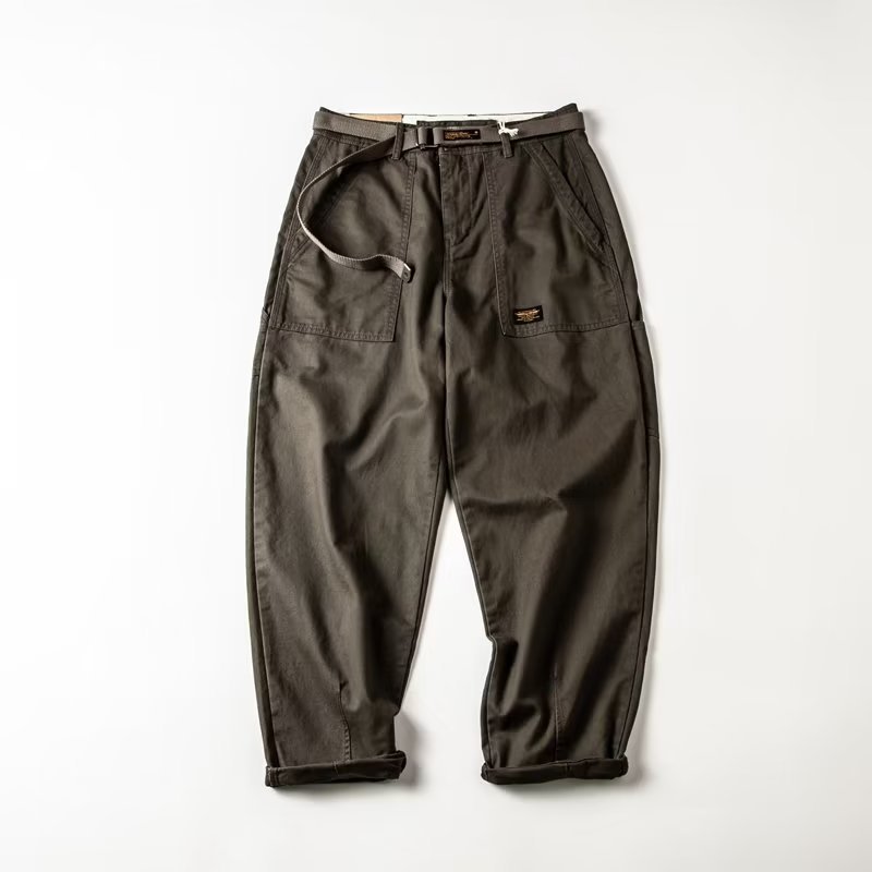 American-style Retro Loose Straight-leg Plus-size Casual Pants